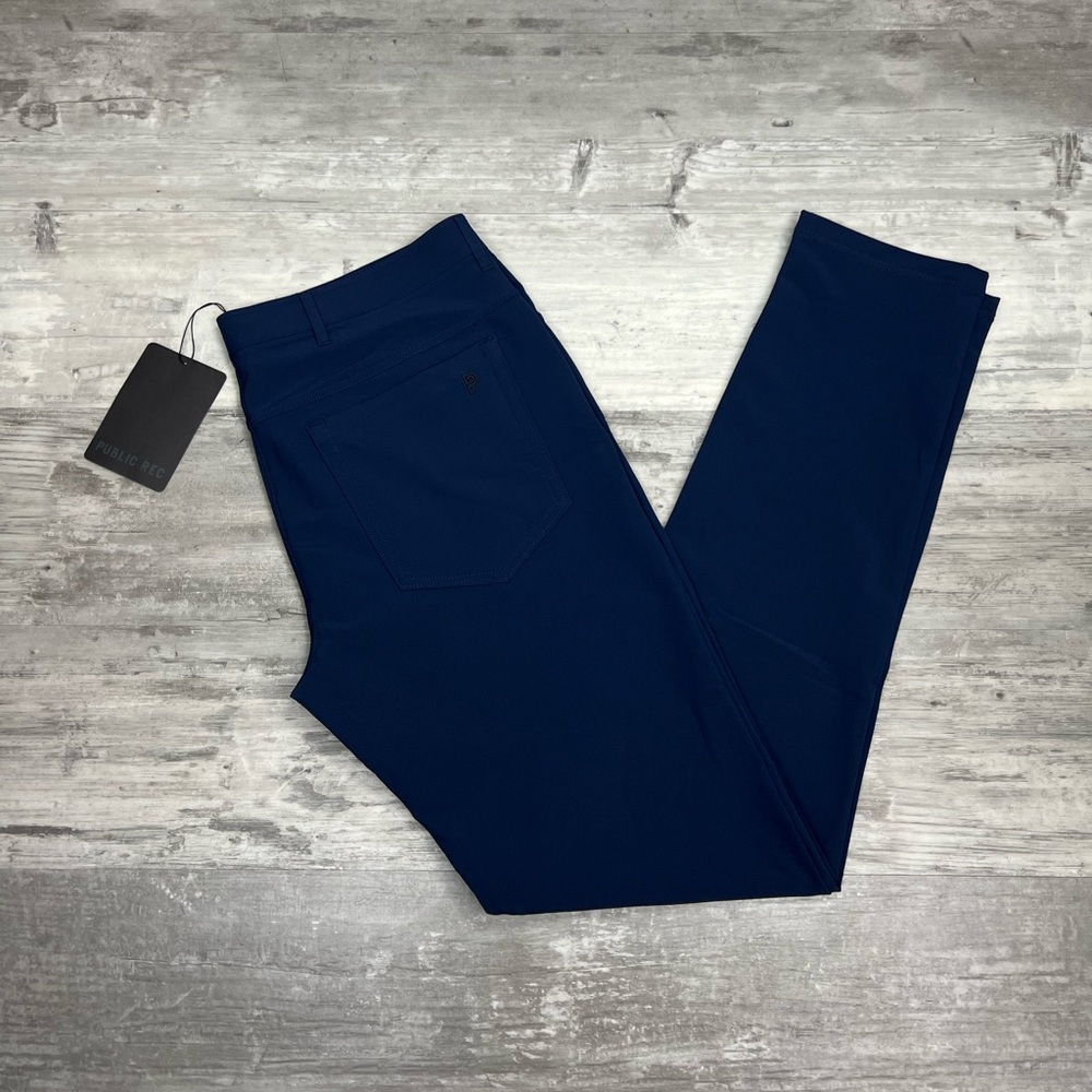 Public Rec NWT Navy Blue Workday 5 Pocket Pants 34x36